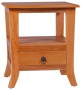 vidaXL Mesa de cabeceira 40x40x45 cm mogno maciço