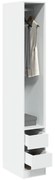 vidaXL Roupeiro 30x50x200 cm derivados de madeira branco