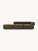 Pufe modular em bouclé Anton