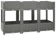vidaXL Canteiro elevado 120x40x71 cm polipropileno
