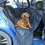 vidaXL Cobertura de assento de carro para cão 137x46x50 cm preto