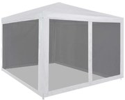 vidaXL Tenda para festas com 4 paredes laterais em rede 3x3 m