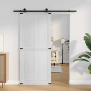 vidaXL Porta Corona Branco 90 x 210 cm Madeira processada