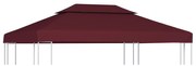 Cobertura gazebo c/ 2 camadas 310 g/m² 4x3 m bordô