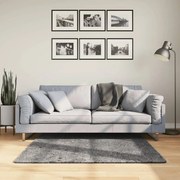 vidaXL Tapete pelo curto macio e lavável HUARTE 120x120 cm antracite