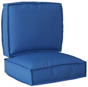 Conjunto de Almofadas para Palete de 2 Peças em Tecido Oxford Azul Roy