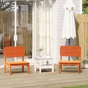 vidaXL Cadeiras de jardim 2 pcs 60x52,5x72cm pinho maciço castanho-mel