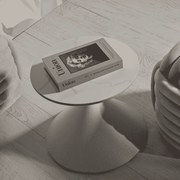 MESA DE APOIO Ø 42x40 CM BRANCA