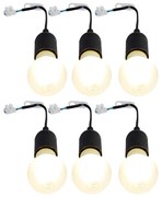 LED Conjunto móvel de 6 acessórios móveis preto incl. Fontes de luz A60 - Move