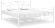 vidaXL Estrutura de cama metal 200x200 cm branco