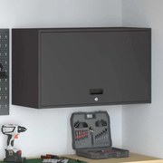 vidaXL Armário de parede para garage Preto 90 x 40 x 53 cm