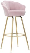 BANCO DE BAR ROSA VIENA CM 55X53X110