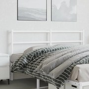 vidaXL Cabeceira de cama 150 cm metal branco