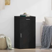 Buffet vidaXL Preto Carvalho 30x42,5x93 cm Madeira de engenharia
