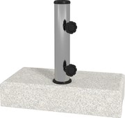 Outsunny Base para Guarda-Sol 25 kg, Base em Granito, para Hastes Ø32/38/48 mm, Cinza | Aosom Portugal