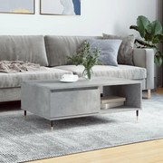 vidaXL Mesa de centro 90x60x35 cm derivados madeira cinzento cimento