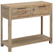 vidaXL Mesa consola 82x33x73 cm madeira de acácia maciça