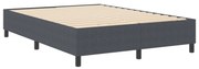 vidaXL Estrado de cama plataforma Cinza Escuro 140 x 190 cm tecido