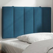 Almofadão de cabeceira 80 cm veludo azul