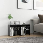 vidaXL Mesas de cabeceira 2 pcs 40x30x40 cm derivados de madeira preto