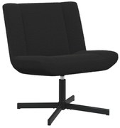 vidaXL Cadeira giratória Preto 63 x 75 x 76 cm Pele de Ovelha
