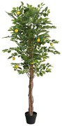 Limoeiro artificial com 3 troncos 180 cm PP verde
