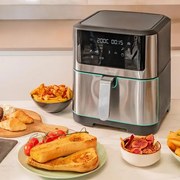 Fritadeira sem óleo Cecotec com capacidade de 8 L Cecofry Supreme 8000 touch airfryer e tecnologia PerfectCook