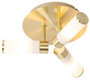 Candeeiro de teto moderno para casa de banho em latão 3 luzes IP44 - Bath