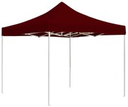 vidaXL Tenda dobrável prof. para festas alumínio 3x3 m vermelho tinto