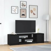 vidaXL Móvel de TV 188,5x41x50 cm derivados de madeira carvalho preto