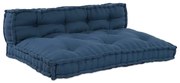 vidaXL Almofada de Sofá Pallet 2 pcs Índigo 60 x 40 cm Algodão