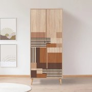 Roupeiro City – Multicolor – 80 cm x 190 cm x 45 cm