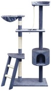 vidaXL Árvore p/ gatos c/ postes arranhadores sisal 150 cm azul escuro