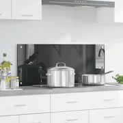 Painel de Parede para Cozinha vidaXL Cinza Escuro 100x40x0,6 cm em Vidro Temperado