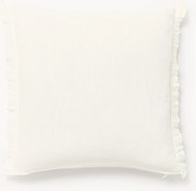 Capa de almofada em linho com franjas Luana