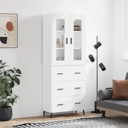 vidaXL Armário alto 69,5x34x180 cm derivados de madeira branco