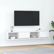 vidaXL Móveis de TV 2 pcs 80x31x25,5 cm deriv. madeira branco