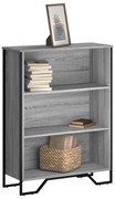 vidaXL Estante 80x31x106 cm derivados de madeira cinzento sonoma