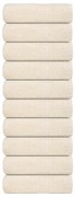 vidaXL Toalhas de rosto FROGN 10 unidades Creme 30x30 cm 360 g/m²