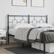 Cabeceira de cama 160 cm metal preto
