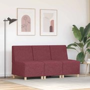 vidaXL Cadeira de Sofá Cinza Claro 55 cm em Tecido 3 pcs