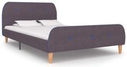 vidaXL Estrutura de cama sem colchão 120x190 cm tecido