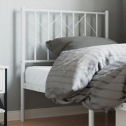 Cabeceira de cama 80 cm metal branco