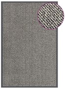 vidaXL Tapete de entrada tufado 80x120 cm castanho-claro