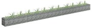 vidaXL Canteiro elevado/cesto gabião 450x30x30 cm aço galvanizado