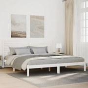 vidaXL Cama extra longa sem colchão 180x210 cm madeira maciça