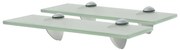 vidaXL Prateleiras flutuantes 2 pcs vidro 30x10 cm 8 mm