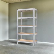 Estante para cargas pesadas até 875 kg 180 x 90 x 60 cm Prateado