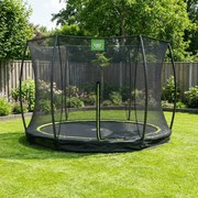 Trampolim de solo Silhouette ø305 cm com rede de segurança - preto