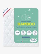 Colchão Bamboo, para bebé, sem tratamento, capa amovível branco